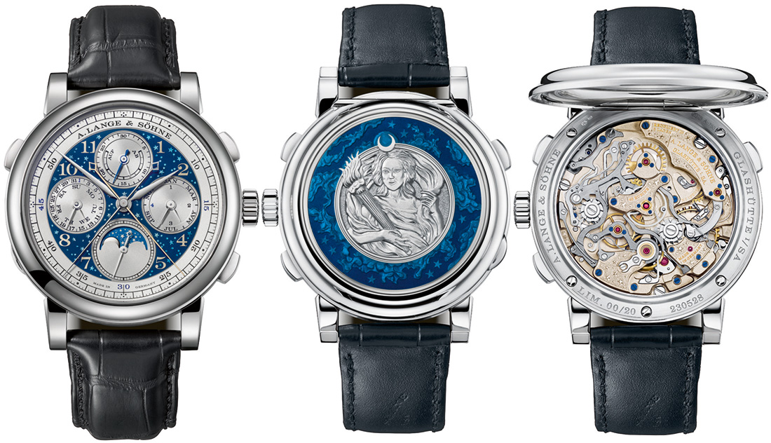 A. Lange & Söhne 1815 Rattrapante Perpetual Calendar Handwerkskunst & Blue Series Watches Watch Releases 