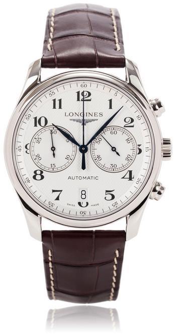 Longines Master Collection White Stainless Steel Automatic Mens Watch L2.629.4.78.3- full view